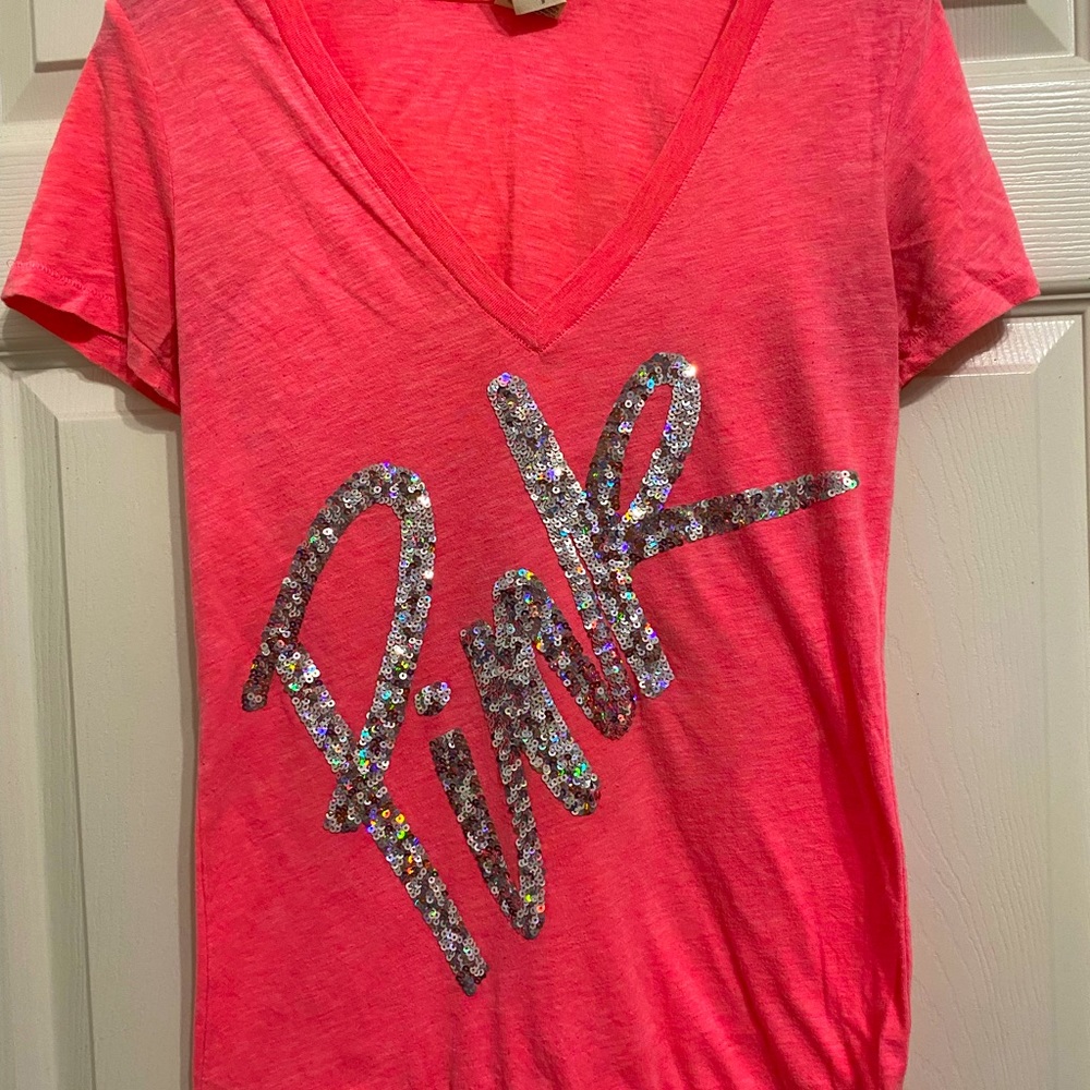 Victoria Secret Pink Bling Sequin Shirt